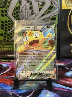 Meowth Pokemon Perfect Order Meowth EX 062/088 Double Rare Halo NM - Image 1