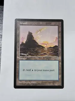 MTG Island Mirage D 300 Regular Land VINTAGE - Image 1