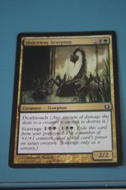 MTG CARD POOR CONDITION SLUICEWAY SCORPION - Image 1
