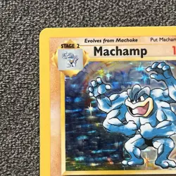 1st Edition Machamp 8/102 LP - Base Set Rare Holo - Vintage WOTC Pokemon TCG - Image 3
