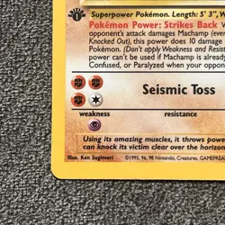 1st Edition Machamp 8/102 LP - Base Set Rare Holo - Vintage WOTC Pokemon TCG - Image 5