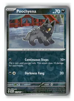 Poochyena 113/167 Common Twilight Masquerade Pokemon Reverse Holo Near Mint - Image 1
