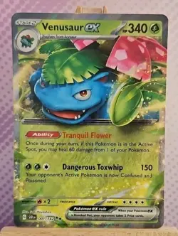 Pokemon TCG: Venusaur ex 001/142 - Stellar Crown - NM Condition - Image 1