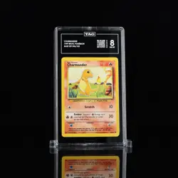 TAG 8 NM MT Charmander 1999 WOTC Pokemon Base Set #46/102 - Image 1