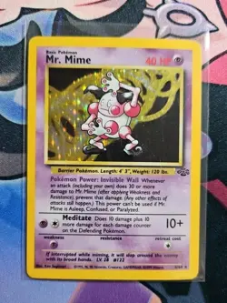 Pokemon Card - Mr. Mime Jungle 6/64 Holo Rare MP/HP - Image 1