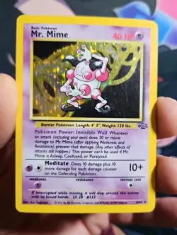 Pokemon Card - Mr. Mime Jungle 6/64 Holo Rare MP/HP - Image 3