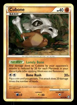 Cubone 60/102 HGSS Triumphant TM MP - Image 2