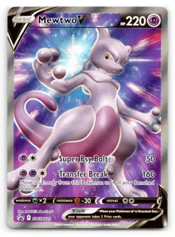 Pokemon Mewtwo V - SWSH: Sword & Shield Promo Cards SWSD Holo SWSH229 NM - Image 1