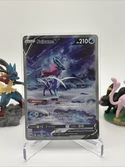 Suicune V Ultra Rare Crown Zenith: Galarian Gallery GG38/GG70 NM Pokemon - Image 1