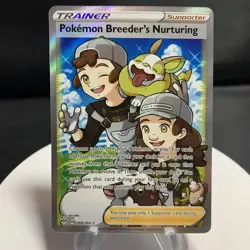 Pokemon Breeder's Nurturing 188/189 Darkness Ablaze Full Art Trainer NM - Image 1