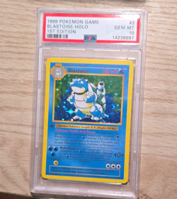 1999 Pokemon Blastoise Base Set Shadowless 1st Edition Holo Rare PSA 10 2/102 - Image 1