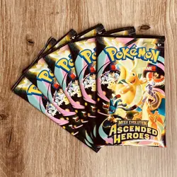 Pokemon TCG English Ascended Heros Booster Packs x5 Non Holo Bulk Mint (4) - Image 1
