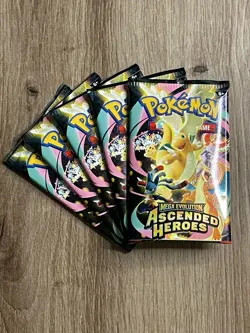 Pokemon TCG English Ascended Heros Booster Packs x5 Non Holo Bulk Mint (4) - Image 2