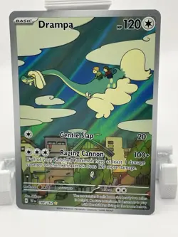 Pokemon Drampa Illustration Rare 184/162 SV05 Temporal Forces Holo Basic 120 HP - Image 1