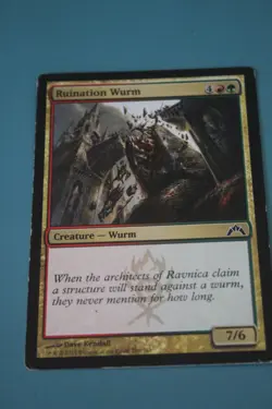MTG CARD POOR CONDITION RUINATION WORM - Image 1