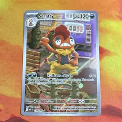 Pokemon Scrafty Illustration Rare Holo Sv: White Flare 139/086 English 2025 - Image 1