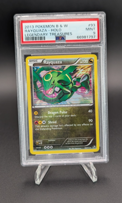 Rayquaza 2013 Pokemon B&W Legendary Treasures Holo #93 PSA 9 - Image 1