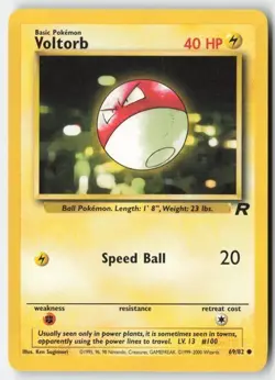 Voltorb 69/82 C Team Rocket Pokemon NM - Image 1