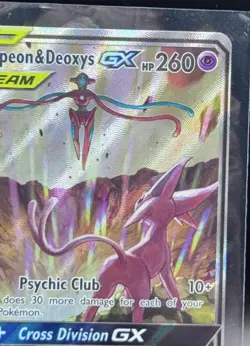 Pokemon Espeon & Deoxys GX SM240 TAG TEAM Promo Holo Rare SM 2020 Near Mint - Image 5