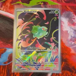 Pokemon Bulbasaur 133/132 Me01: Mega Evolution Illustration Rare Holo HP80 - Image 1