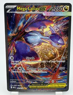 Mega Latias EX 181/132 Me01 Mega Evolution Holo 280 HP Special Rare Pokemon TCG - Image 1