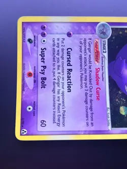 Gengar 5/92 Legend Maker Holo Ultra Rare Pokemon TCG Nintendo MP - Image 4