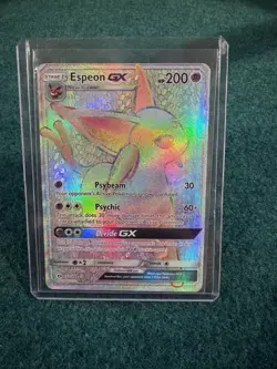 Espeon GX Sun & Moon Base Set 152/149 Pokemon Holo Secret Rare Rainbow - Image 1