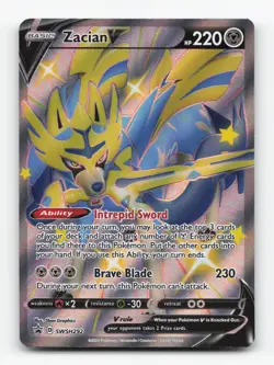 Pokemon TCG - Zacian V (Shiny) SWSH292 Near Mint Holo Promo Sword & Shield Promo - Image 1