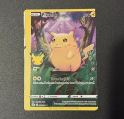 MISCUT ERROR Pikachu Celebrations 005/025 Holo Rare Pokemon TCG NM - Image 1