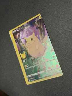 MISCUT ERROR Pikachu Celebrations 005/025 Holo Rare Pokemon TCG NM - Image 5