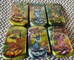 Pokemon Scarlet & Violet Prismatic Evolutions Mini Tin | Sealed | Lot of 6 | - Image 1