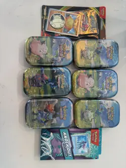 Pokemon Ascended Heroes Mini Tin Full Art Set of 6 Sealed Tins New - Image 2