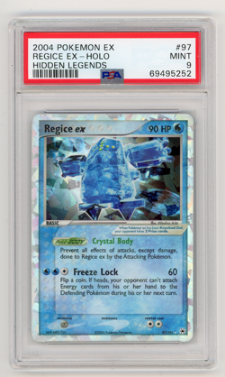 Pokemon Regice ex EX Hidden Legends Holo Ultra Rare #97 PSA 9 Mint - Image 1