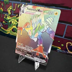 Pokemon TCG SWSH02: Rebel Clash #196/192 Toxtricity VMAX (Secret) NM - Image 3