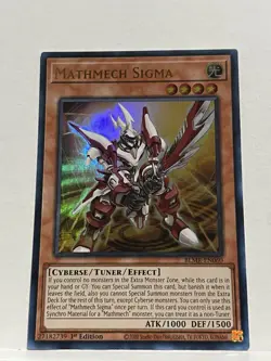 Mathmech Sigma BLMR-EN060 Ultra Rare NM 1st Edition Yugioh TCG - Image 1