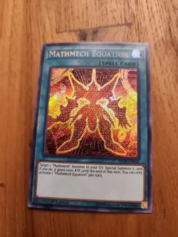 Yugioh Mathmech Equation MYFI-EN010 Secret Rare 1st Edition NM - Image 1