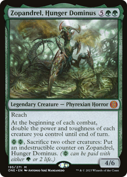 Zopandrel, Hunger Dominus (REGULAR) x1 - MTG Phyrexia: All Will Be One ONE #195 - Image 1