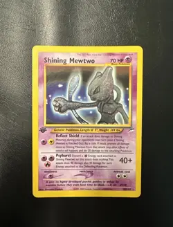 Shining Mewtwo 109/105 Neo Destiny Holo Pokemon 1st Edition - Image 1