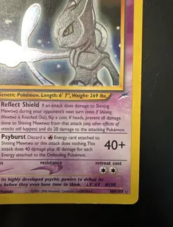 Shining Mewtwo 109/105 Neo Destiny Holo Pokemon 1st Edition - Image 5