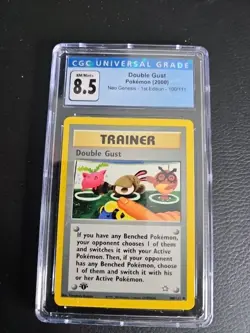 Pokemon 1st Edition #100 Double Gust CGC 8.5 Gem Mint Hard shell Case - Image 1