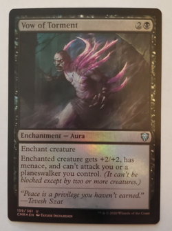 1x Vow of Torment FOIL Commander Legends MTG Magic the Gathering NM - Image 1