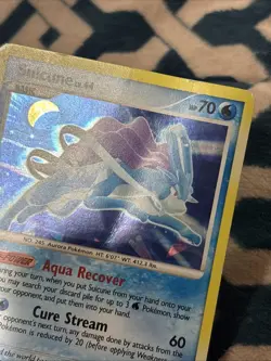 Pokemon Suicune 19/132 Secret Wonders Miscellaneous Card Cracked Ice Holo - HP - Image 3