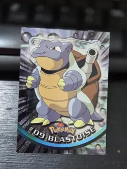 2000 Topps Pokemon TV Animation Series Blastoise #9 Foil Card LP Vintage - Image 1