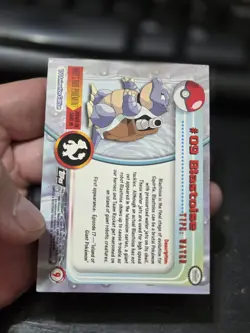 2000 Topps Pokemon TV Animation Series Blastoise #9 Foil Card LP Vintage - Image 3