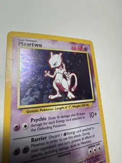 1999 Pokemon TCG Mewtwo Base Set Holo Unlimited Rare Card 10/102 - Image 3