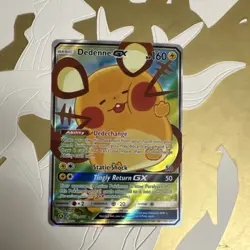 Pokemon Dedenne GX Promo Alternate Art Holo 195A/214 Basic Lightning 2020 - Image 1