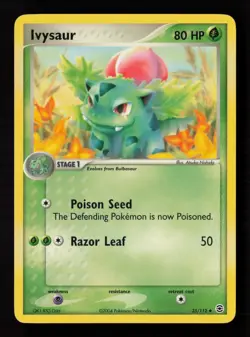 Ivysaur 35/112 FireRed & LeafGreen Pokemon Card -A4 - Image 1