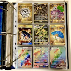 Huge Binder Collection Lot of 300+ Pokemon Cards Mixed Secret Rainbows Full Art - Image 1