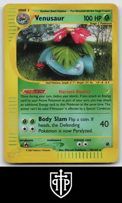 Pokemon - Venusaur 30/165 Expedition Base Set - Reverse Holo Rare - HP - Image 1