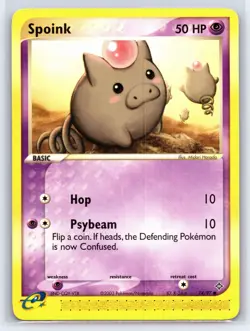 2003 Pokemon TCG EX Dragon Spoink - 74/97 - NM - Image 1